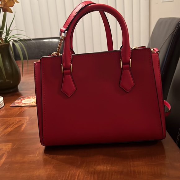 Michael Kors red small satchel, like new. - Picture 4 of 6